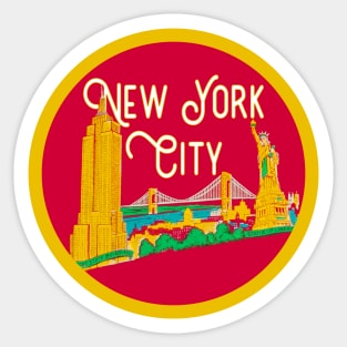 NYC Vintage Decal Sticker